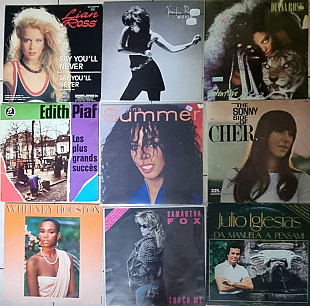 Diana Ross D.Ruch Donna Summer Samanta Fox Edith Piaf Houston Iglesias 10 шт Vinyl