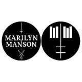 Marilyn Manson Logo Turntable Slipmat Set Decks Vinyl Official Metal Band Merch