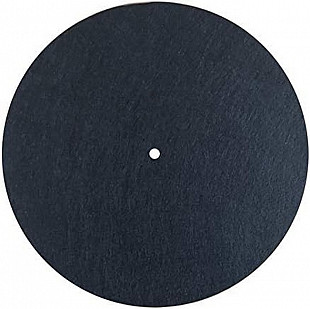 Black Turntable Mat Slipmat Audiophile 12'' in Platter Vinyl Record Players Anti-Vibr 77HA