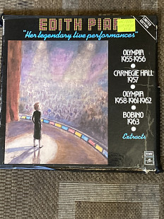 EDITH PIAF Her Legendary Live Performance (UK) 4LP