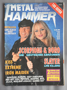 METAL HAMMER Германия №11 Ноябрь 1991 журнал в хорошем состоянии без плакатов