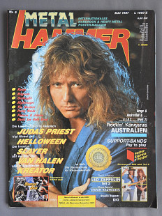 METAL HAMMER Германия №5 Май 1987 журнал + плакат Tesla