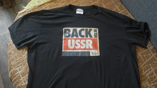 Футболка The Beatles - Back in the ussr (Gildan, 100% cotton, 2XL, Bangladesh) б/у