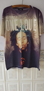 Футболка "Bob Marley" (100% polyester, XL, Turkey) б/у