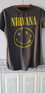 Футболка "Nirvana" (50% cotton / 50% polyester, S, Turkey)