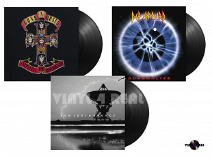 Вінілові платівки Guns N' Roses/ Def Leppard/ Bon Jovi (Комплект 3LP).