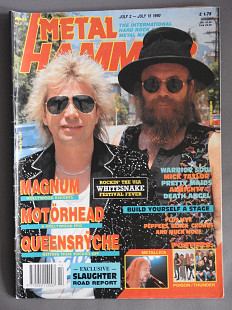 METAL HAMMER Англия №14 Июль 2-15 1990 журнал 2 плаката в отличном состояние