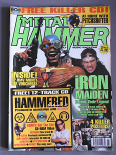 METAL HAMMER Англия Ноябрь 1998 журнал с плакатами отличное состояние