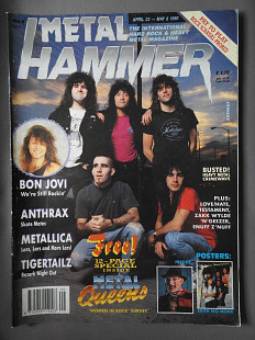 METAL HAMMER Англия №9 Апрель 23 - Май 6 1990 журнал с плакатами отличное состояние