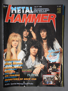 METAL HAMMER Англия №13 Июль 4 1988 журнал с плакатами отличное состояние