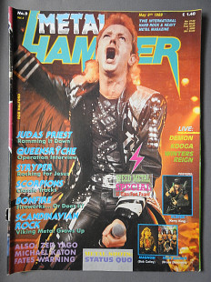 METAL HAMMER Англия №9 Май 9 1988 журнал без плакатов отличное состояние