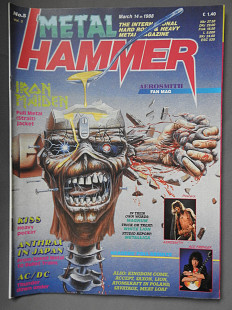 METAL HAMMER Англия №5 Март 14 1988 журнал без плакатов отличное состояние