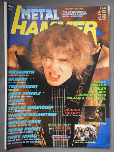 METAL HAMMER Англия №3 Февраль 29 1988 журнал с плакатами отличное состояние