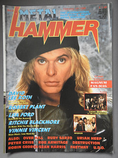 METAL HAMMER Англия №3 Февраль 15 1988 журнал с плакатами отличное состояние