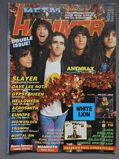 METAL HAMMER Англия №1 Декабрь 31 1987 журнал 3 small posters отличное состояние