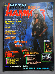 METAL HAMMER Англия №12 Октябрь 29 1987 журнал 2 small posters отличное состояние