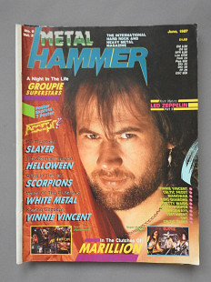 METAL HAMMER Англия №6 Июнь 1987 журнал 3 плаката отличное состояние