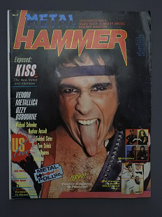 METAL HAMMER Англия №2 Февраль 1987 журнал 8 плакатов отличное состояние