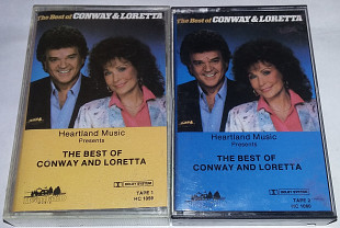 CONWAY TWITTY & LORETTA LYNN The Best Of Conway And Loretta. 2 x Cassette US