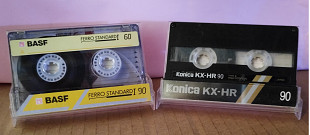 Аудиокассеты KONICA KX-HR 90, BASF Ferro Standard I 60