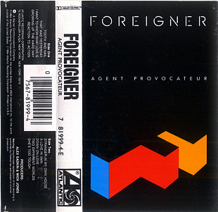 FOREIGNER «Agent Provocateur» SR, Dolby HX Pro ℗1984