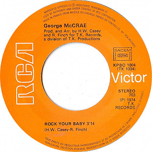 GEORGE MCCRAE 7''«Rock Your Baby» ℗1974