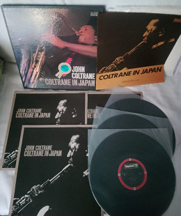 John Coltrane - Coltrane In Japan 3LP Box (1973, Impulse! IMR-9036C-37-38, Booklet, 3 x Inner sleeve