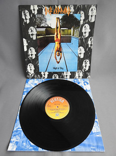 Def Leppard High 'N' Dry LP 1981 UK пластинка EX Британия 1 press