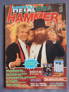 METAL HAMMER Англия №25 Декабрь 25 1988 журнал с плакатами отличное состояние