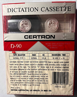 Certron Dictation Cassettes Tape D-90. В наявності 10 шт. Ціна за одну