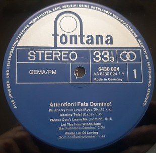 Fats Domino – Attention! Fats Domino!