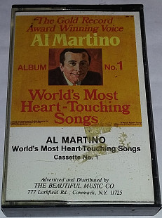 AL MARTINO World's Most Heart - Touching Songs. Cassette US