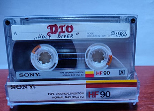 Аудиокассета Sony HF90 с записью (Dio – Holy Diver)