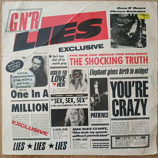 Guns 'N Roses GNR Lies EU first press lp vinyl