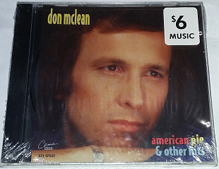 DON McLEAN American Pie & Other Hits CD US Запечатаний.