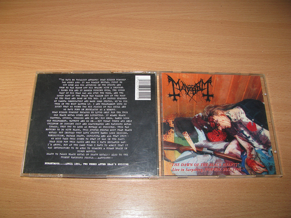 MAYHEM - The Dawn Of The Black Hearts (1997 Selfpress, 1st press