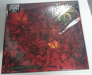 VITAL REMAINS "Dechristianize" 12"DLP fire marble vinyl