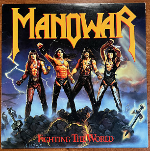 Manowar – Fighting The World, 1987, US, Original, 1st, Specialty Pressing