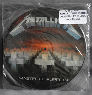 METALLICA Master Of Puppets LP оригинал 1986 UK пластинка M SEALED picture disc