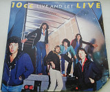 10CC Live And Let Live 2LP Disc:EX-/EX; Cover:VG+