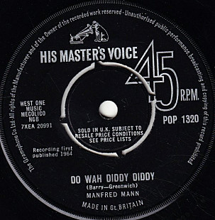 Manfred Mann ‎– Do Wah Diddy Diddy