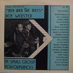 Ben Webster ‎– Ben And The Boys