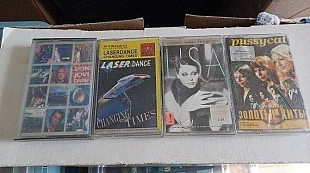 Студийные аудиокассеты (Rock, Pop) лот 4 шт