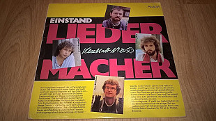 V.A. (Kleeblatt No. 20 - Einstand Liedermacher) 1987. (LP). 12. Vinyl. Пластинка. Germany.