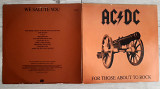 AC / DC FOR THOSE ABOUT TO ROCK…WE SALUTE YOU ( ATLANTIC K 50851 A/B ) G/F EMBOSSED COVER 1981