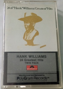 HANK WILLIAMS 24 Of Hank Williams' Greatest Hits Twin Pack. Cassette US