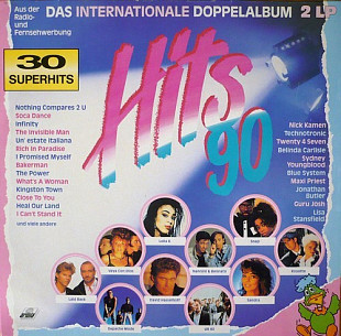 ROXETTE, LAID BACK, DEPECHE MODE etc. 2LP «Hits 90 - Das Internationale Doppelalbum» ℗1990