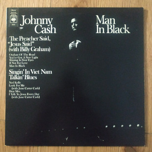 Johnny Cash Man in Black UK first press lp vinyl