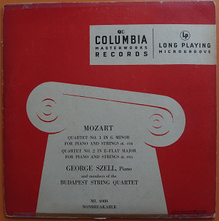 Szell & Budapest String Quartet-Mozart Quartet No 1
