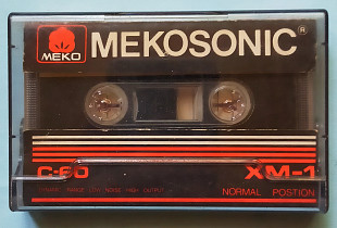 Винтажная Аудиокассета MEKOSONIC C-60 XM-1 Japan 70-80г. normal position